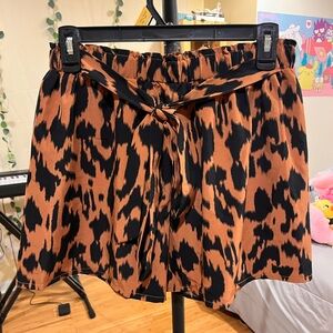 Leopard Print Shorts
